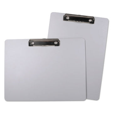 Universal® Plastic Brushed Aluminum Clipboard, Portrait, 1-2" Capacity, 8 1-2 X 11 freeshipping - TVN Wholesale